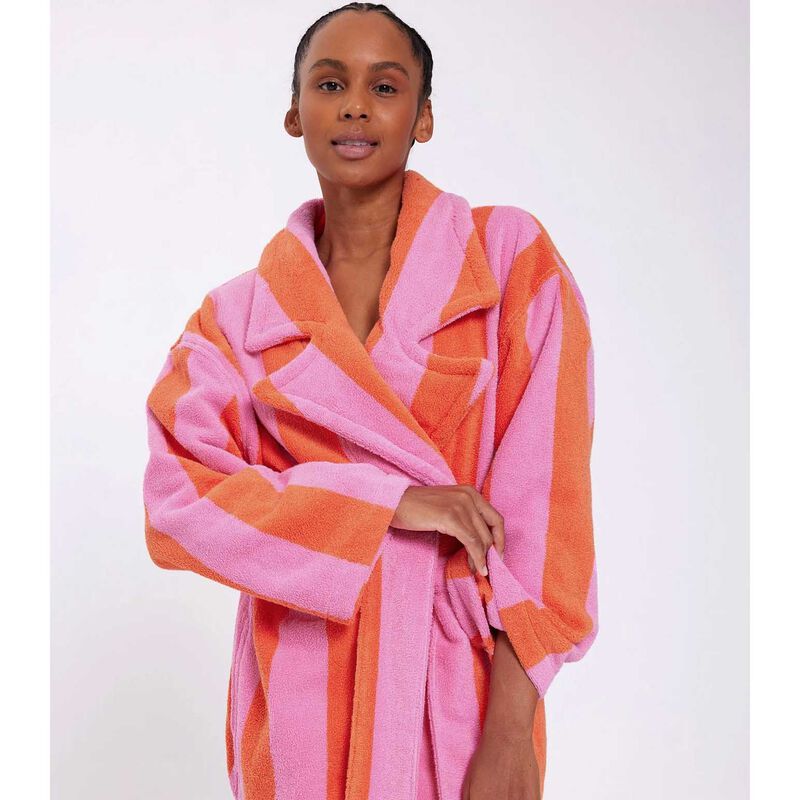 HOMMEY. Stripe Robe image number 2